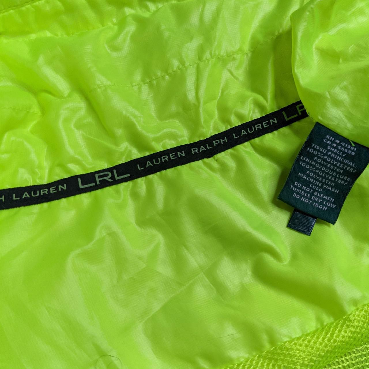Ralph Lauren windbreaker vest. Neon green. Women's... - Depop