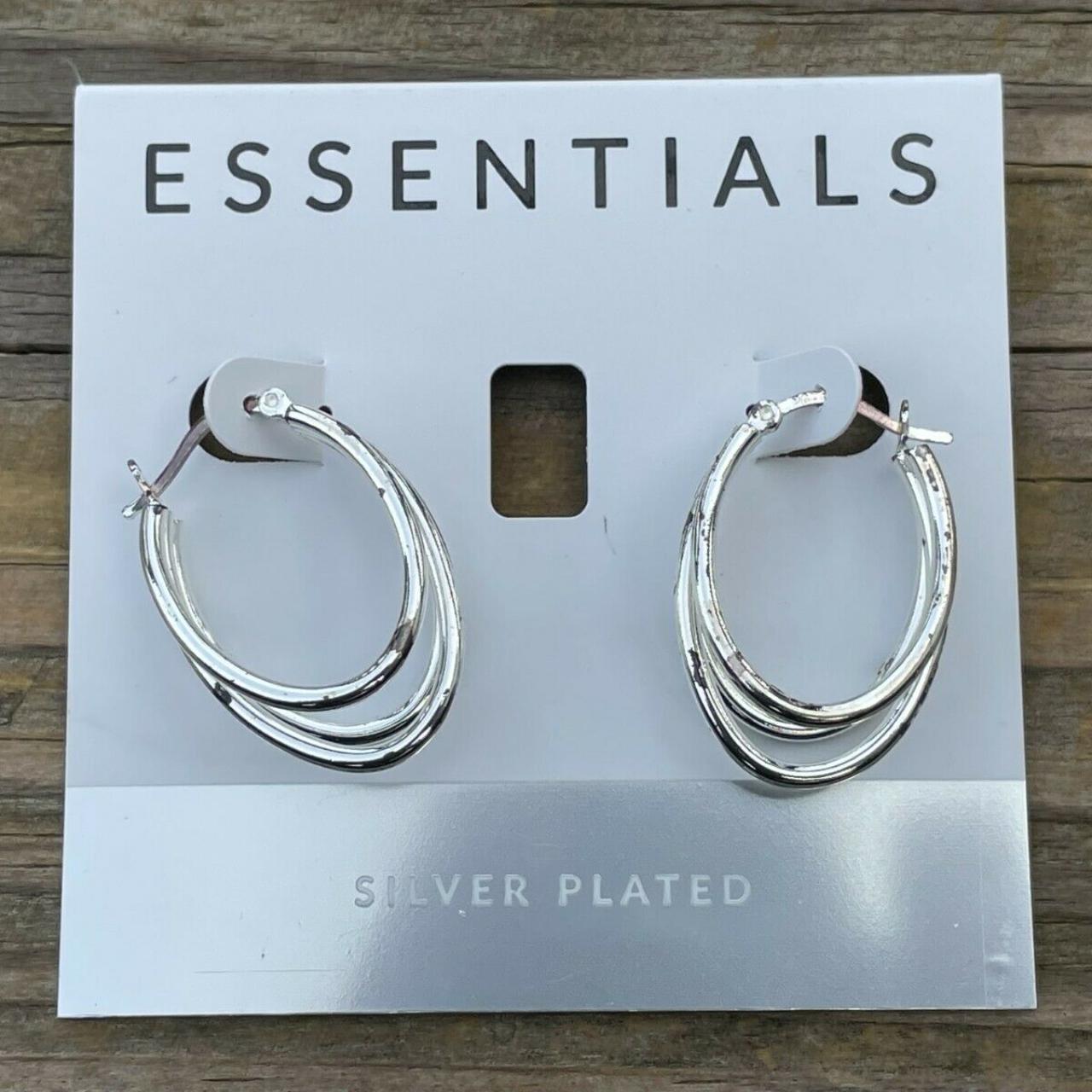 Product Image 2 - Essentials Earrings silver plated Triple