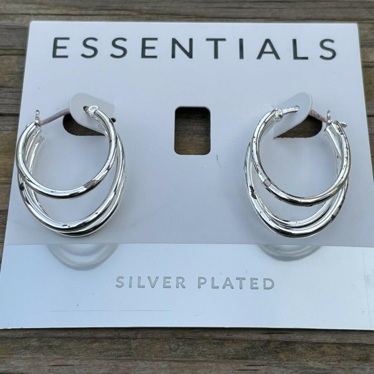 Product Image 4 - Essentials Earrings silver plated Triple