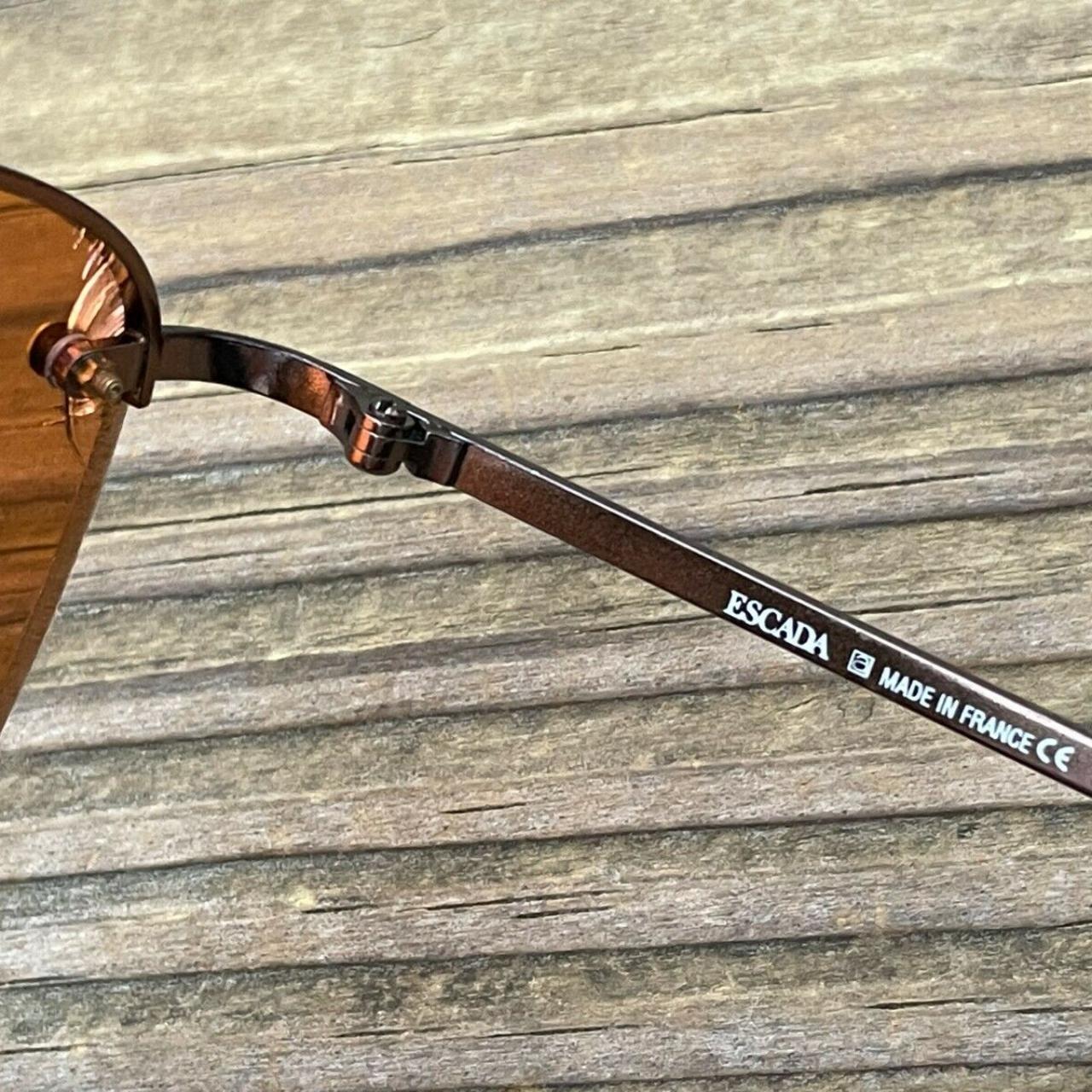 Escada Women's Brown Sunglasses Depop