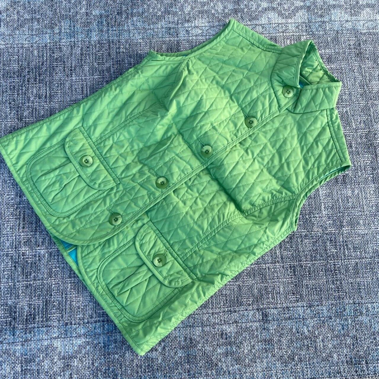 Van Heusen Women Vest Jacket Green Quilt Light... - Depop