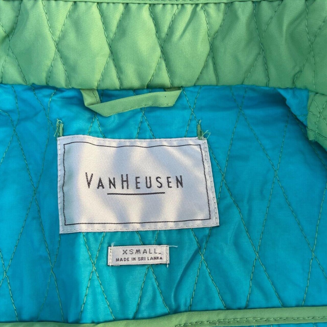 Van Heusen Women Vest Jacket Green Quilt Light... - Depop