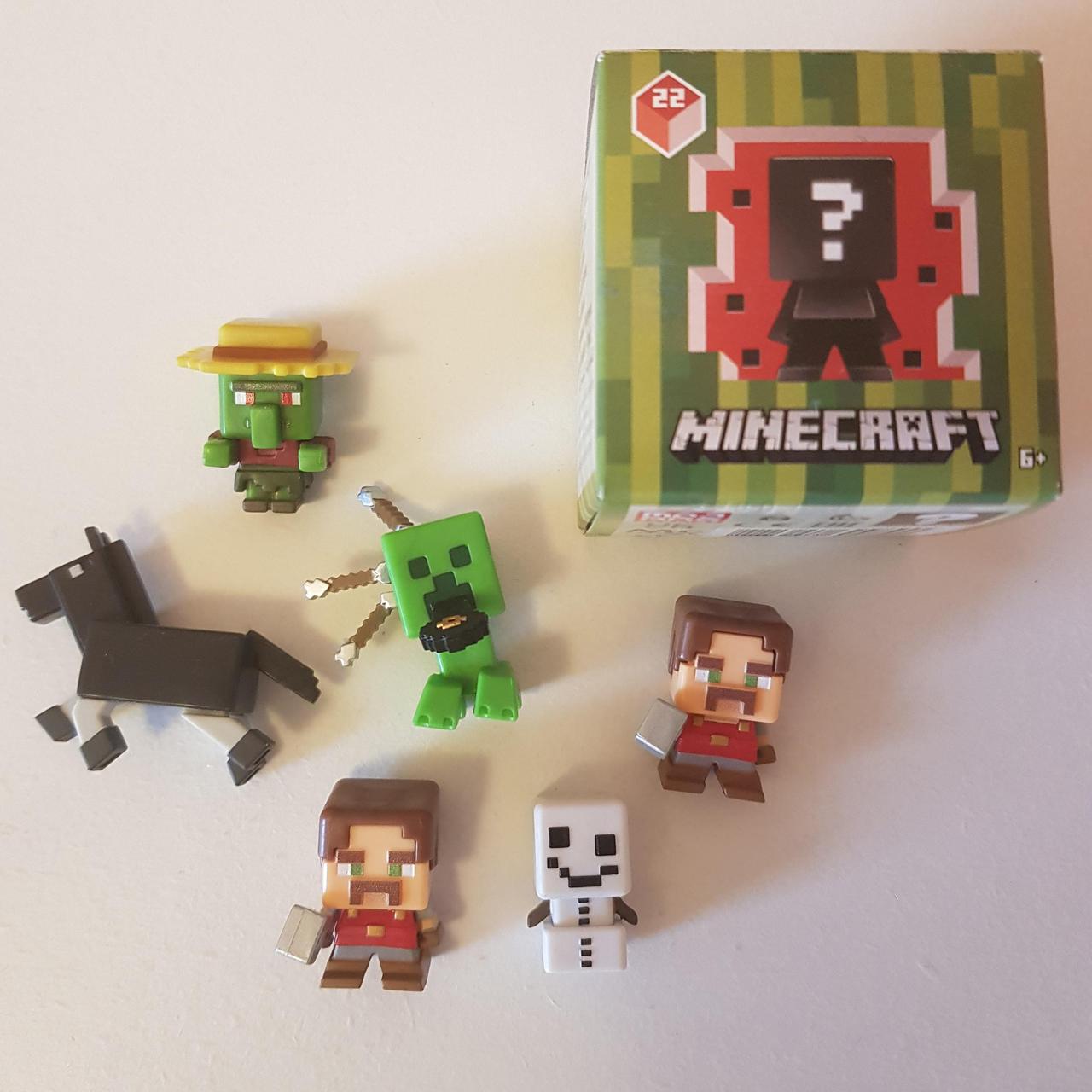 X6 minecraft mini figures from the mystery... - Depop