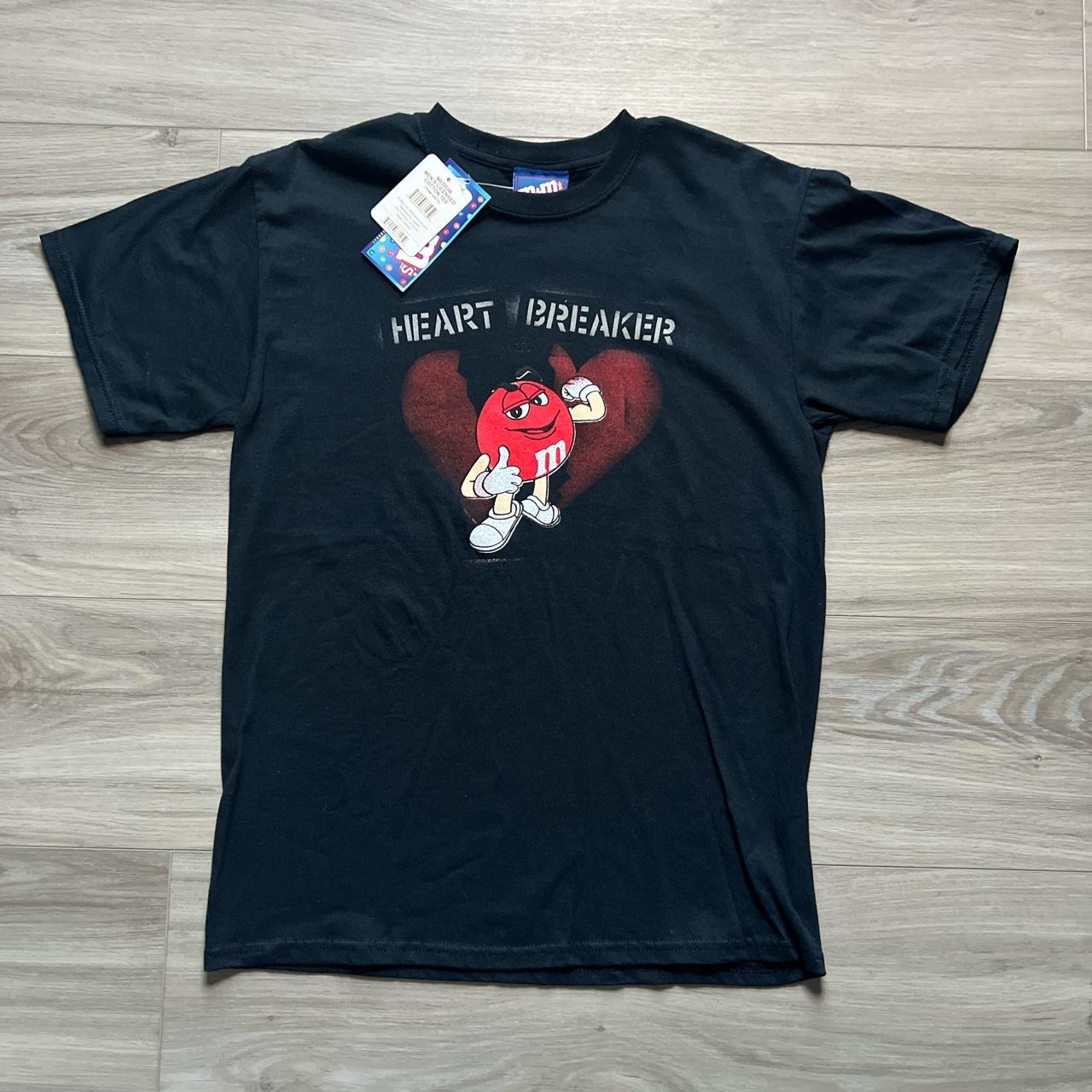 M&M Brand 2008 TShirt Heart Breaker Red M&M Broken... Depop