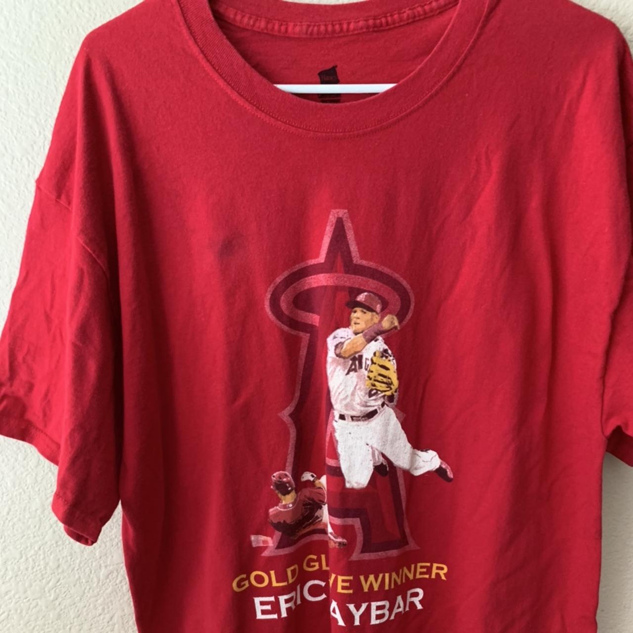 Los Angeles angels baseball t-shirt. Small stain on - Depop