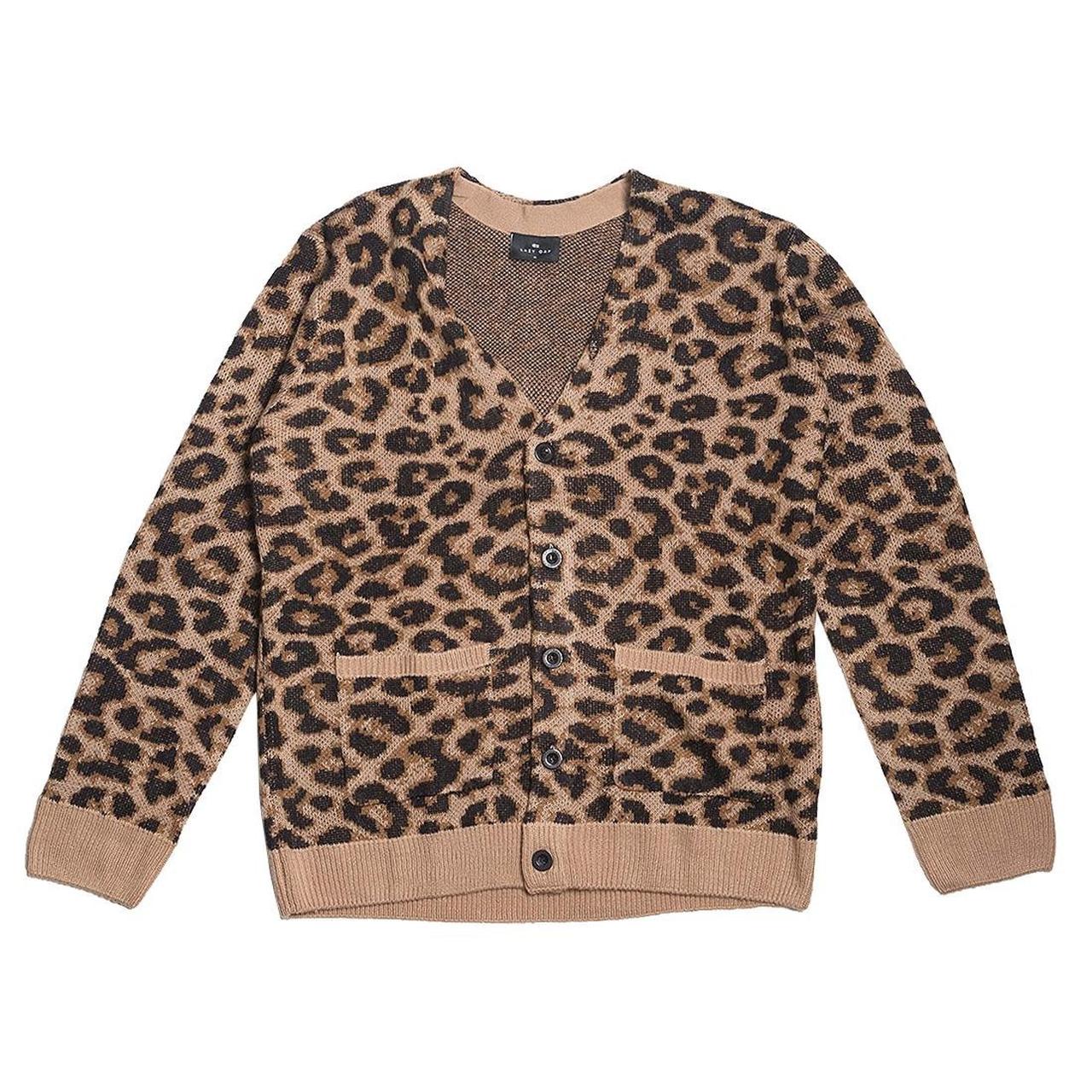 LAZY OAF Leopard Print cardigan Good condition. Depop