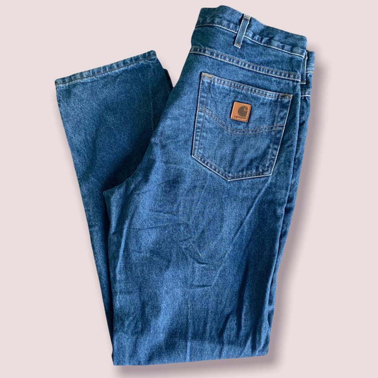 Carhartt Men's Blue and Navy Jeans