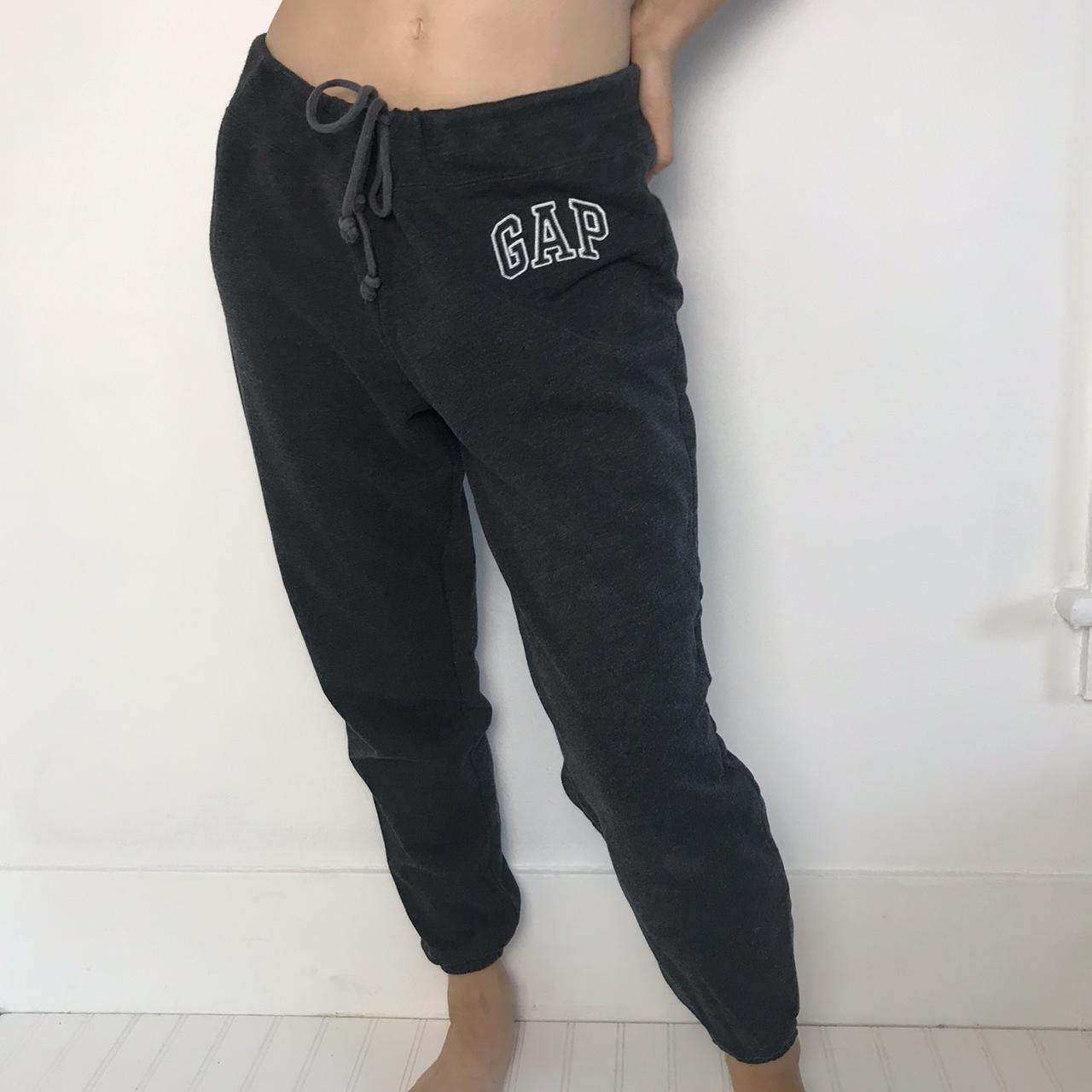 Dark grey Gap sweatpants Size m 4.50 tracked US... Depop