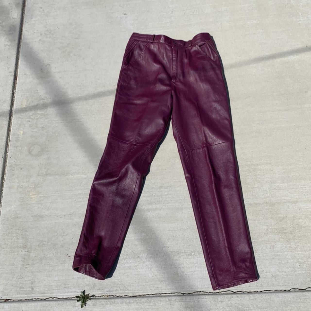 Women's Pink and Purple Trousers | Depop