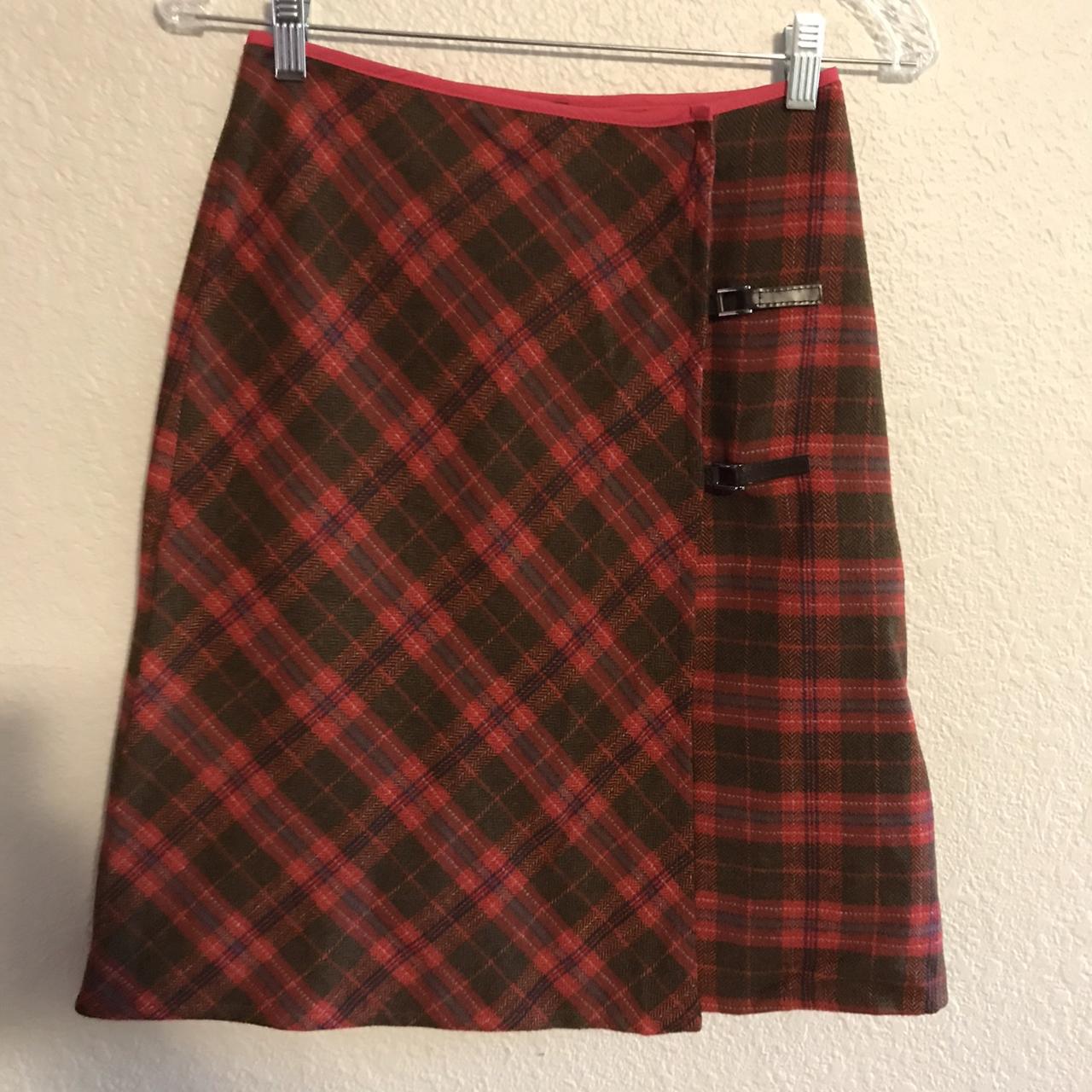 KOOKAÏ Women's Red and Grey Skirt