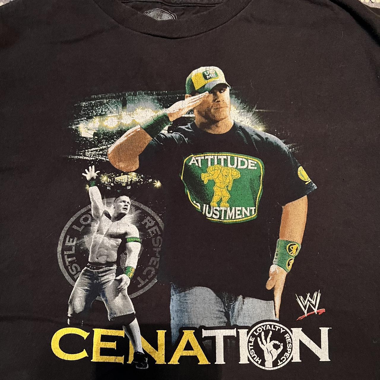 WWE John Cena T-shirt. Cenation. Size XL. Used, no... - Depop