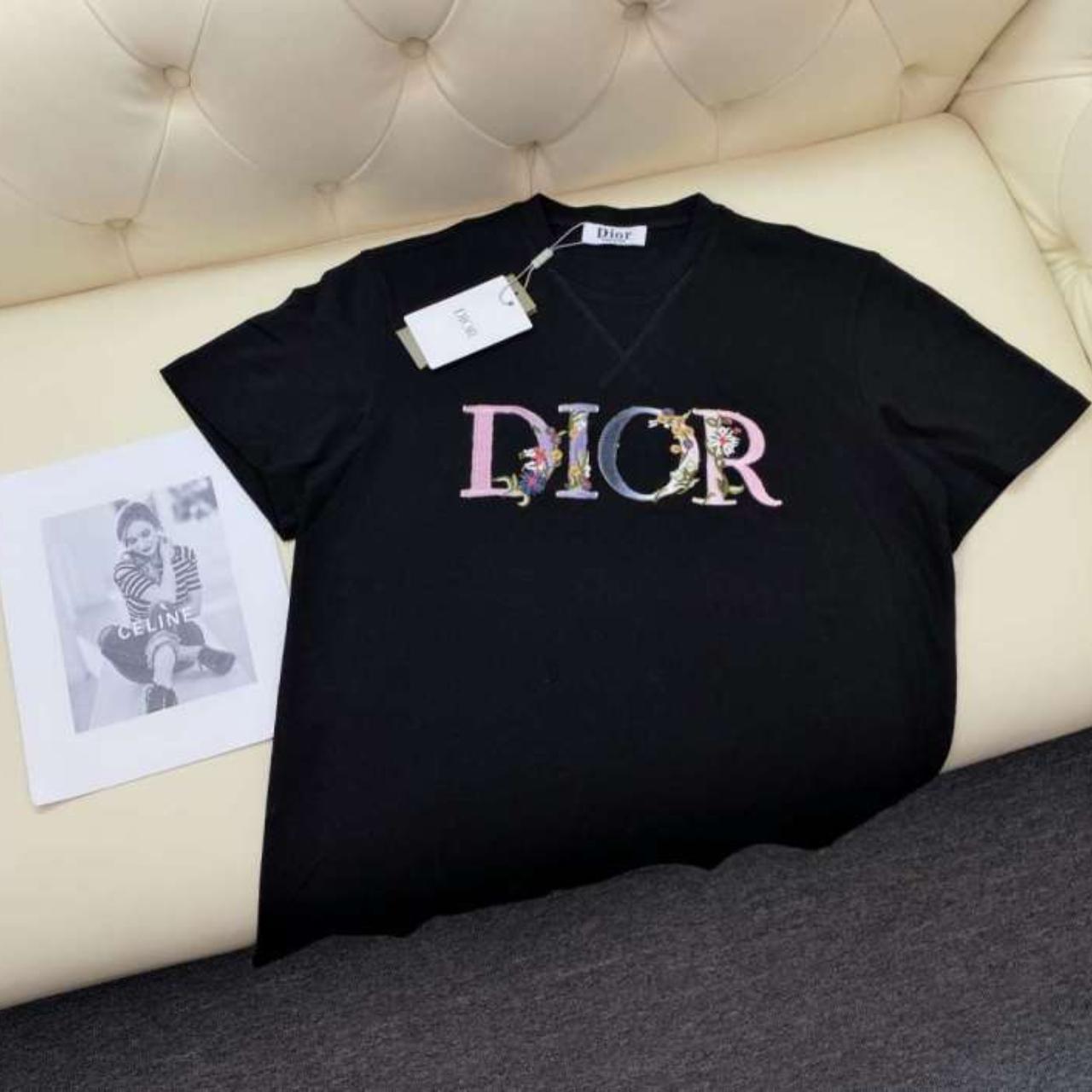SS21 Dior flower logo shirt  crewneck Luxury Apparel on Carousell
