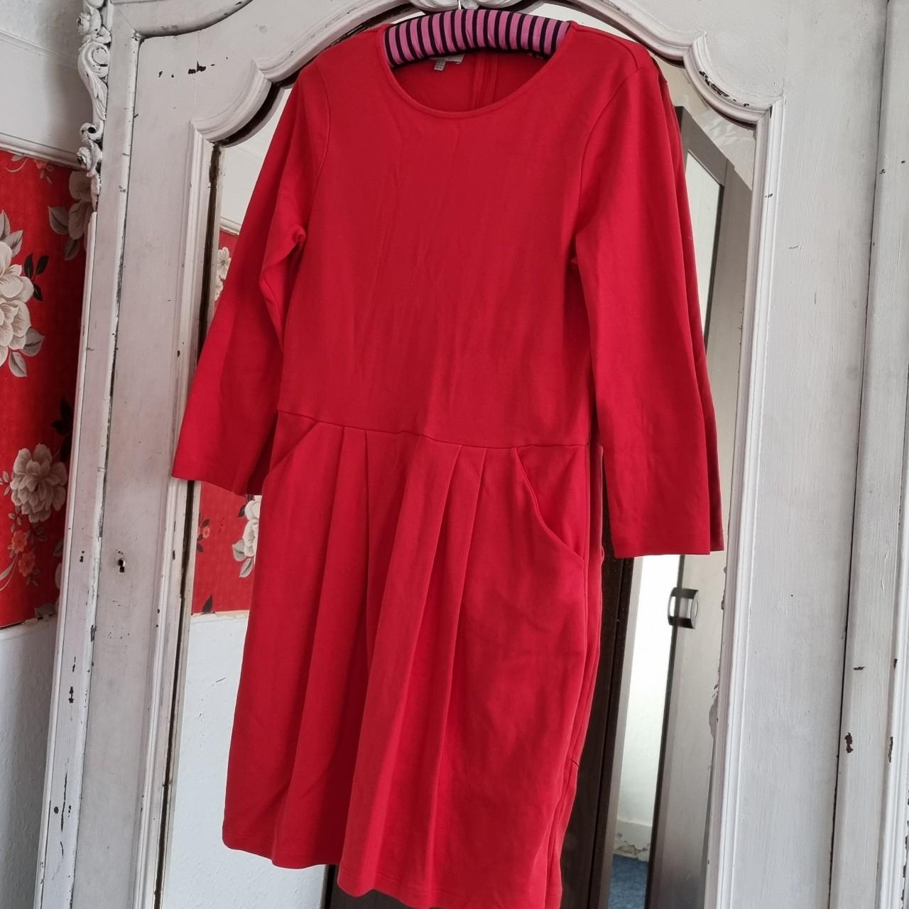 Hobbs Women's Red Dress | Depop