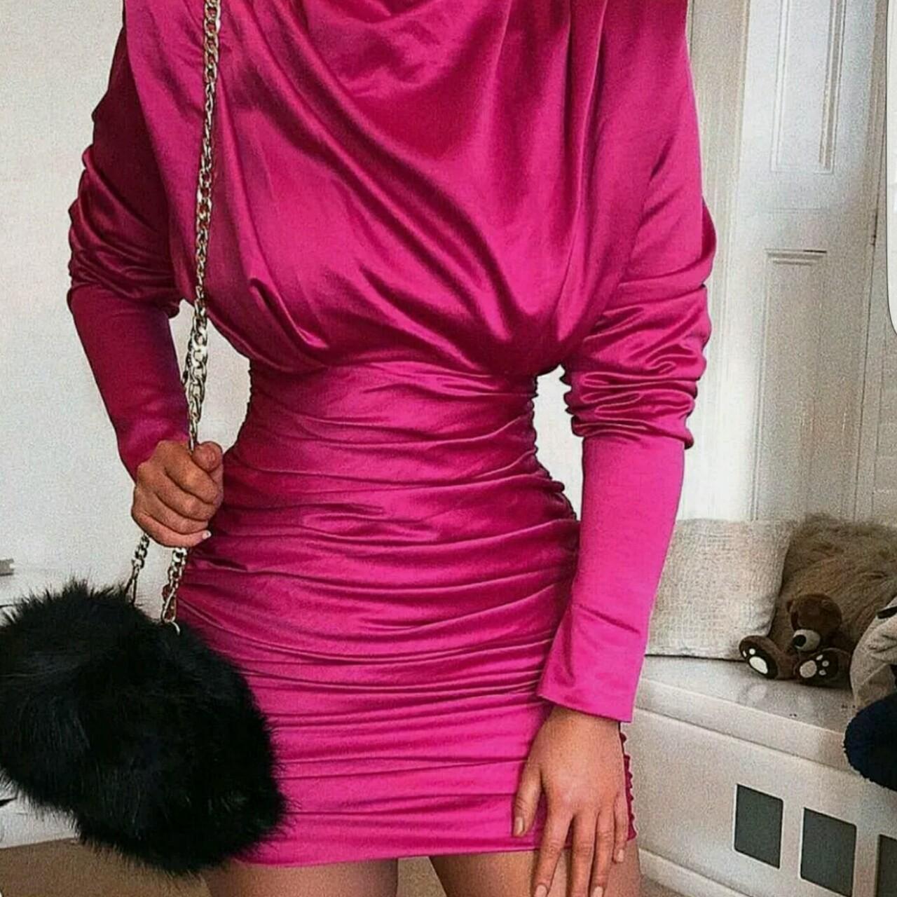 House of CB retailer Giorgiana Hot Pink Dress