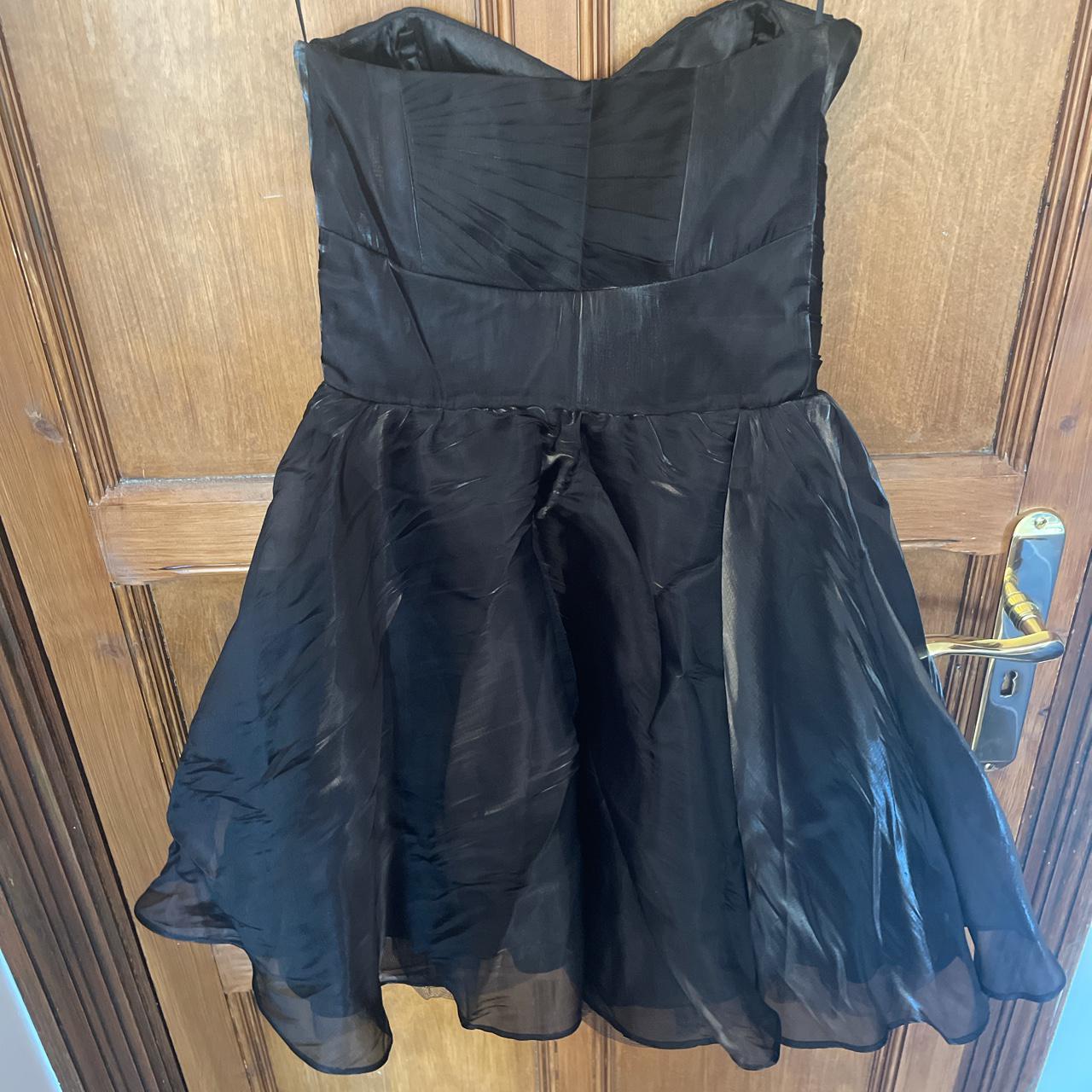 LIPSY black satin strapless PROM DRESS 👗 -... - Depop