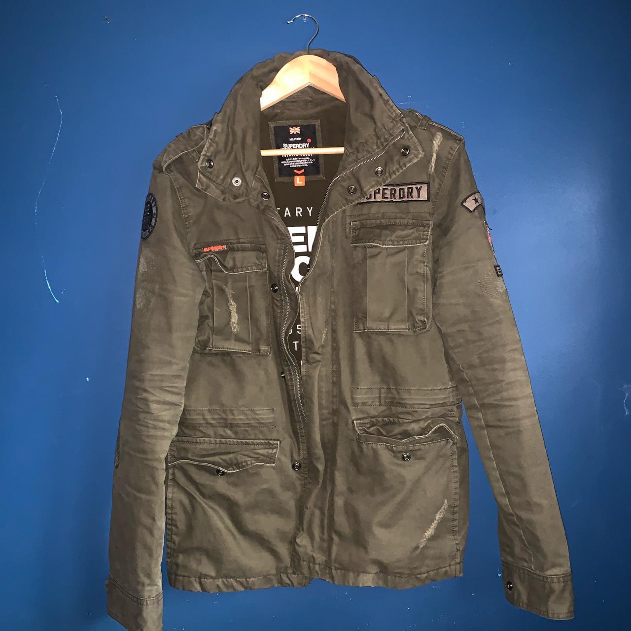 Military issues superdry rookie edition. Army green... Depop