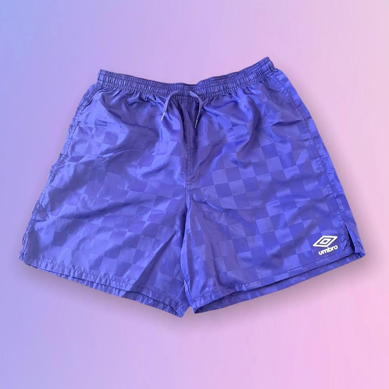 purple athletic shorts mens