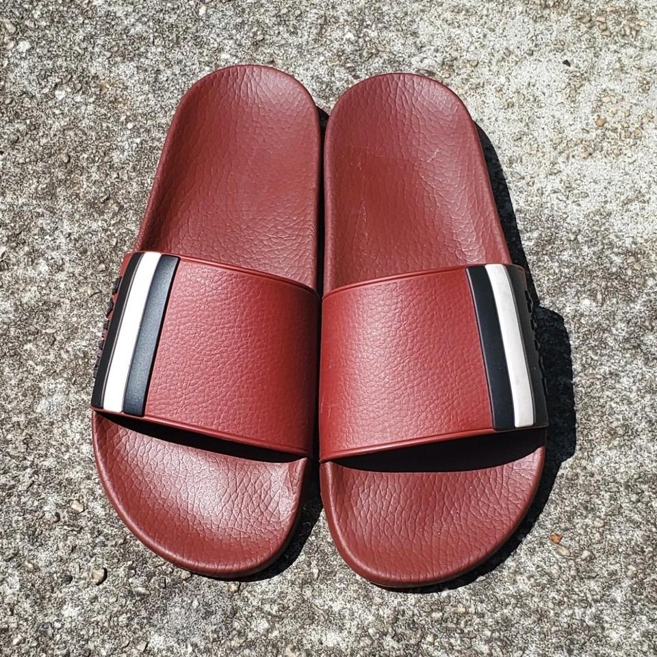 Bally Saxor Slides Leather lining Rubber Depop