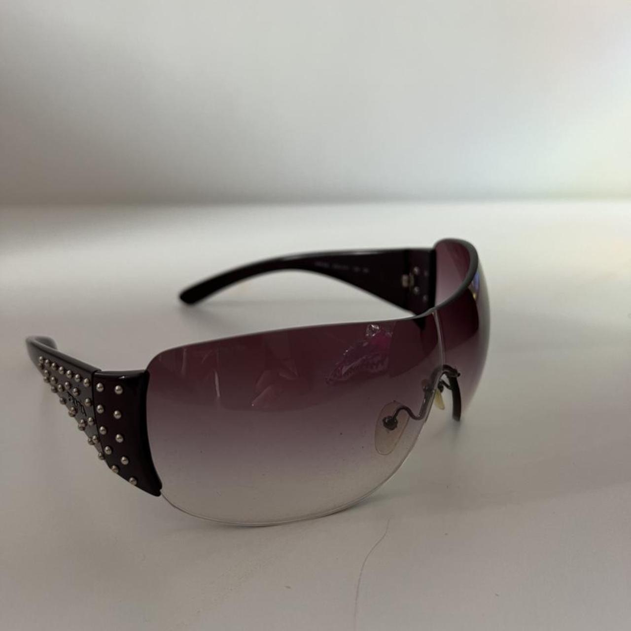 prada sunglasses purple frame