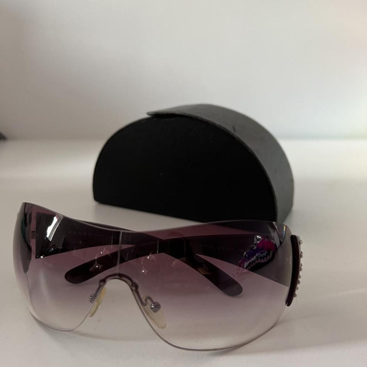 prada sunglasses purple frame