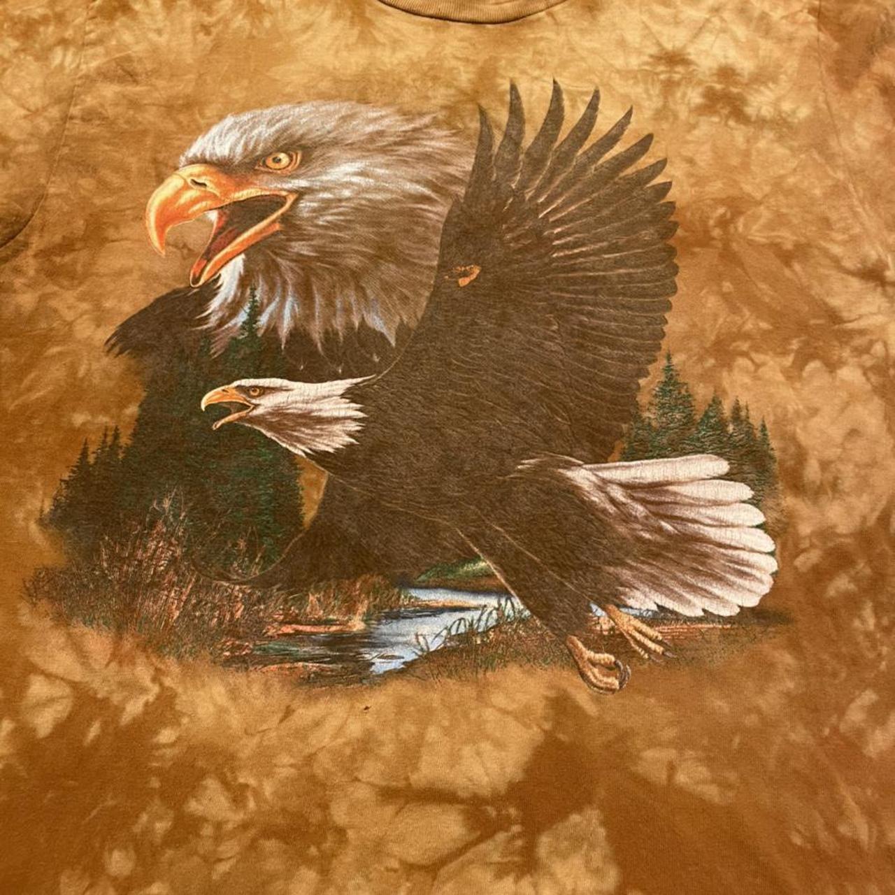 Vintage Made In USA Eagle Nature T-Shirt Size Large... - Depop