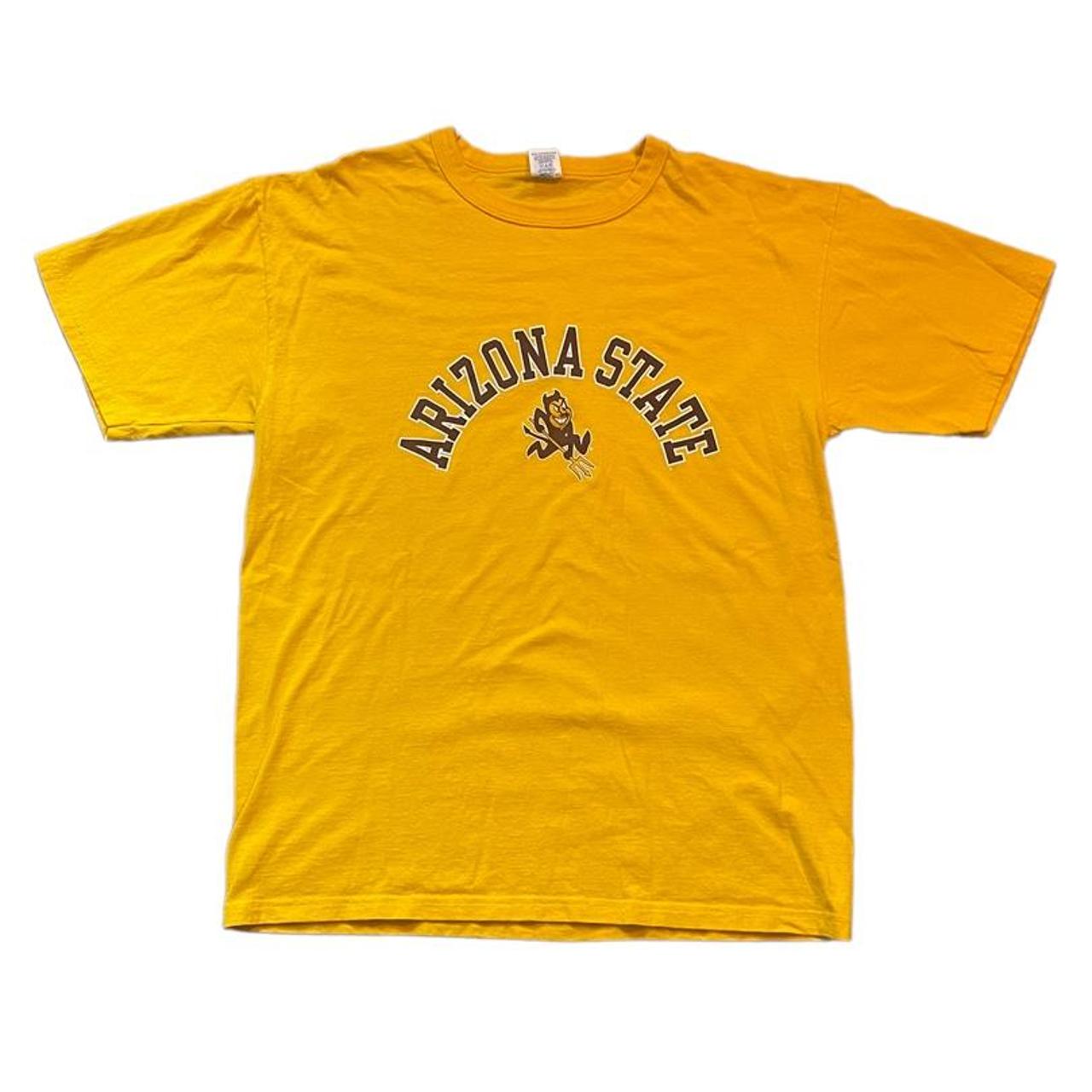 Russell Athletic Men's Yellow Tshirt Depop