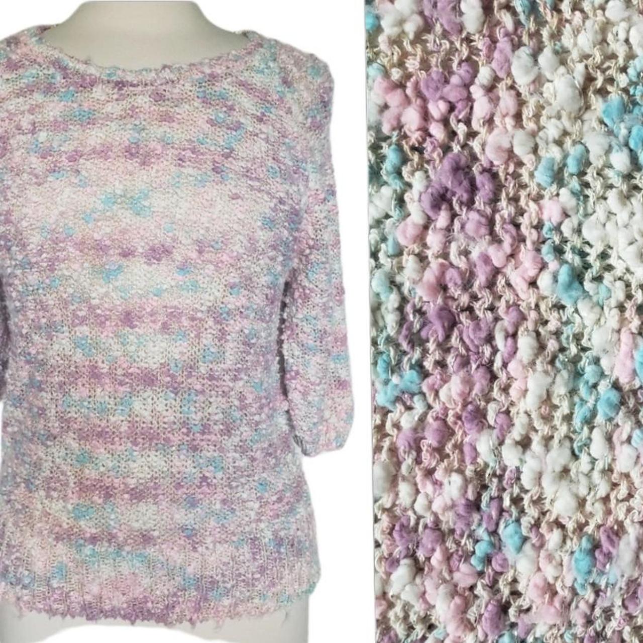 Women's Pink and Blue Jumper