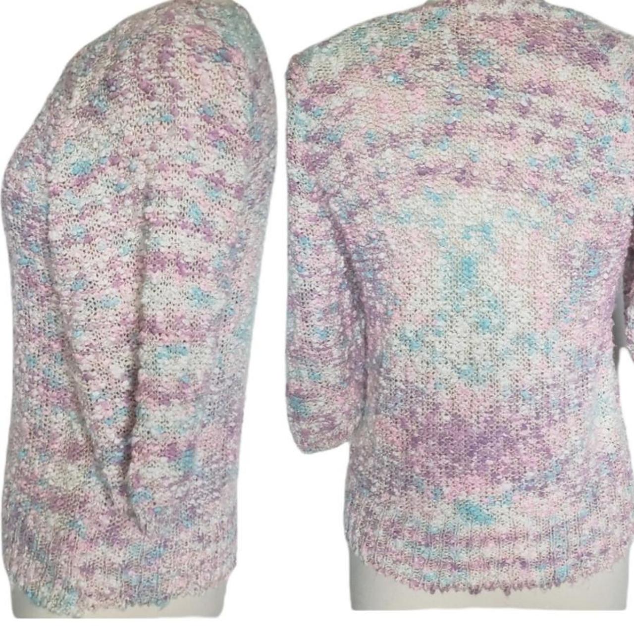 Women's Pink and Blue Jumper (2)
