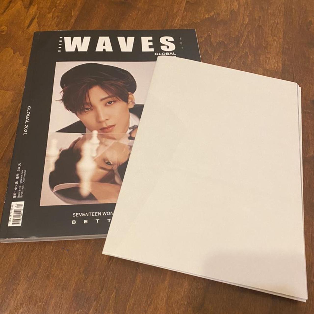 SEVENTEEN WONWOO WAVES orders magazine (Version A cover) + poster