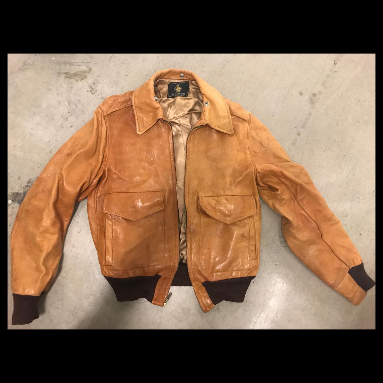 Vintage Golden Bear Buttery Soft Leather Jacket.... - Depop