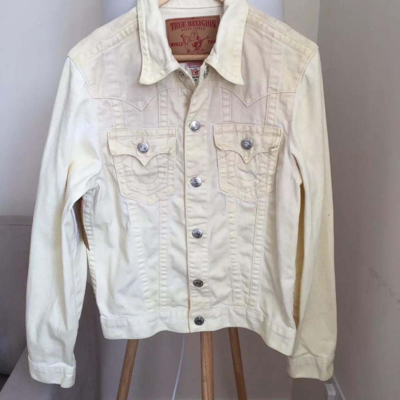 True religion white denim clearance jacket