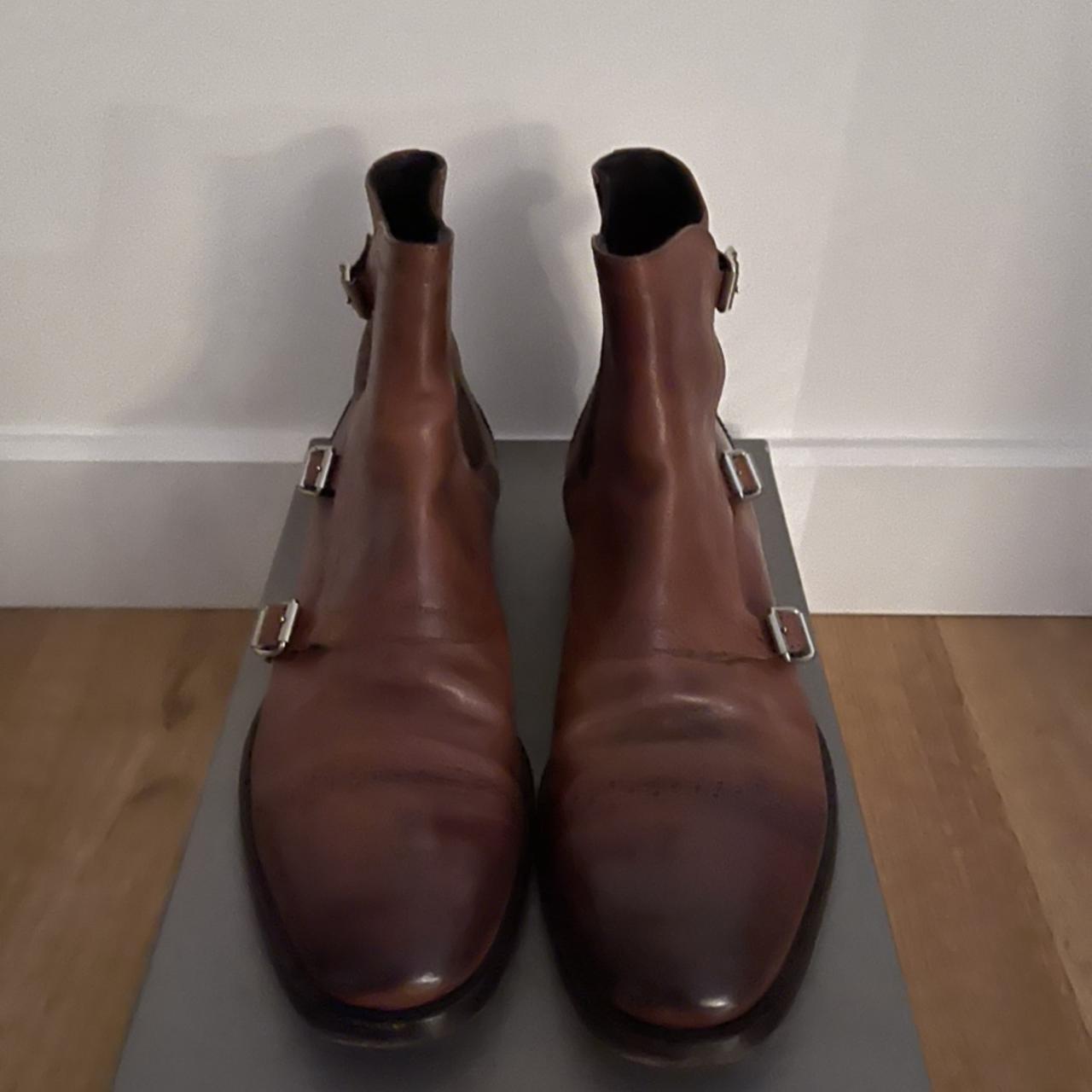 Men's triple monk sales strap boots