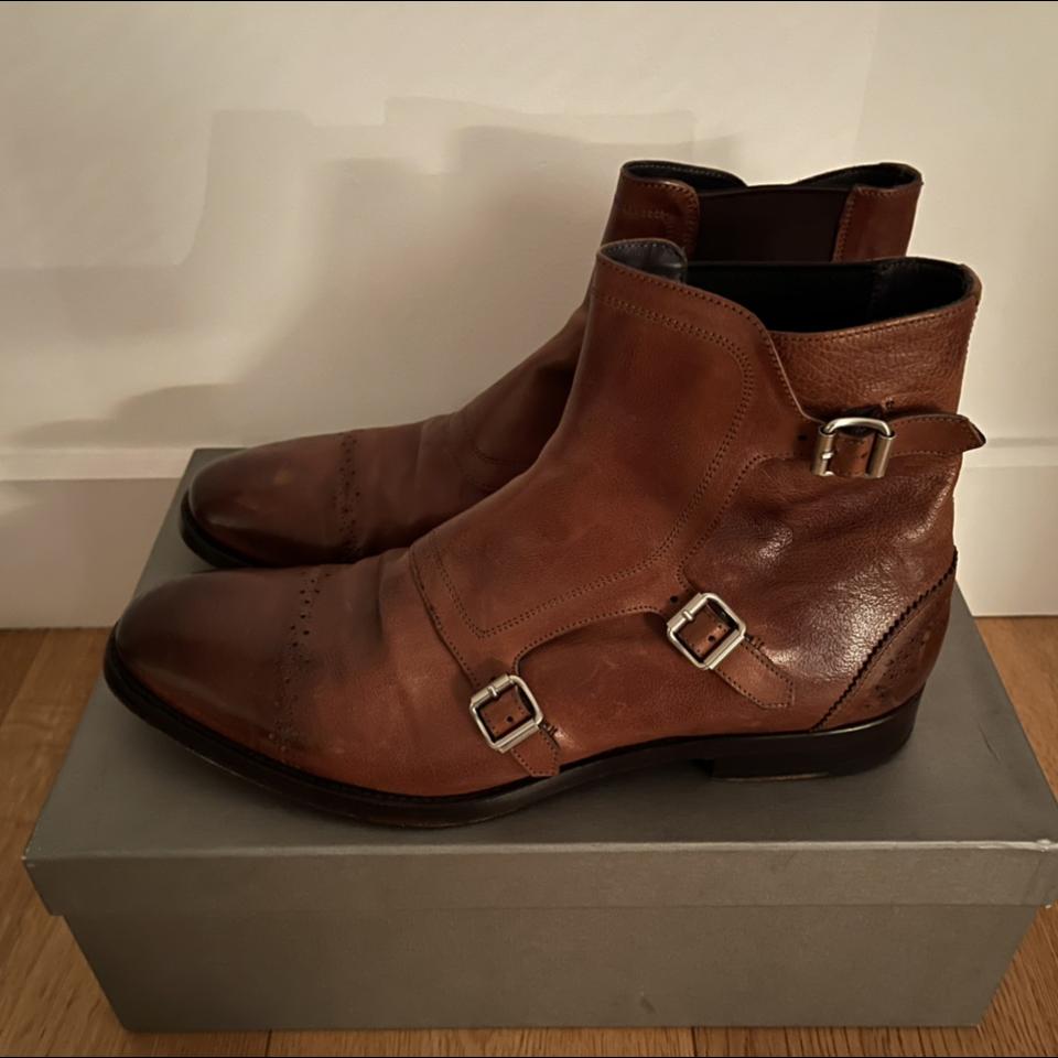 alexander mcqueen triple monk strap boots