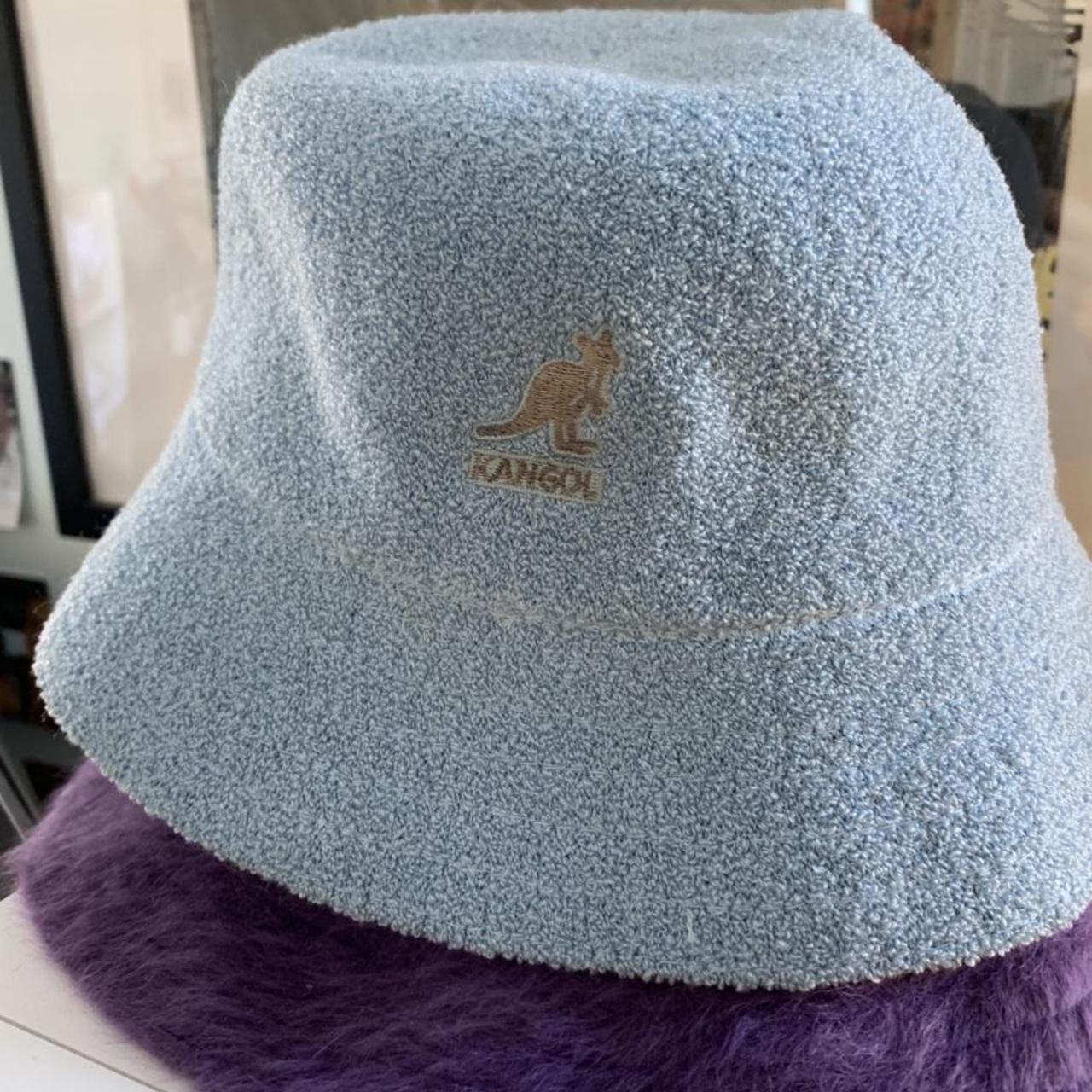 Kangol Light Blue Bucket Hat Medium Baby blue... Depop