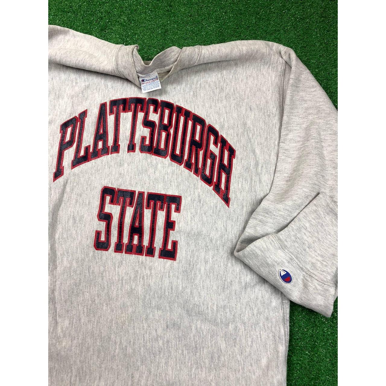 Vintage 90s Plattsburgh State x Champion Reverse... - Depop