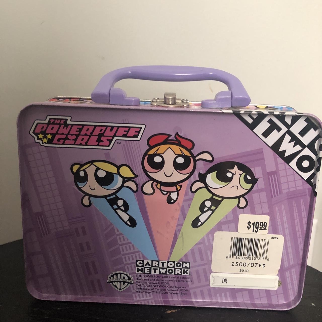 The Powerpuff Girls x Truly Beauty Pink Metal Lunch Box NEW Lunchbox Power  Puff