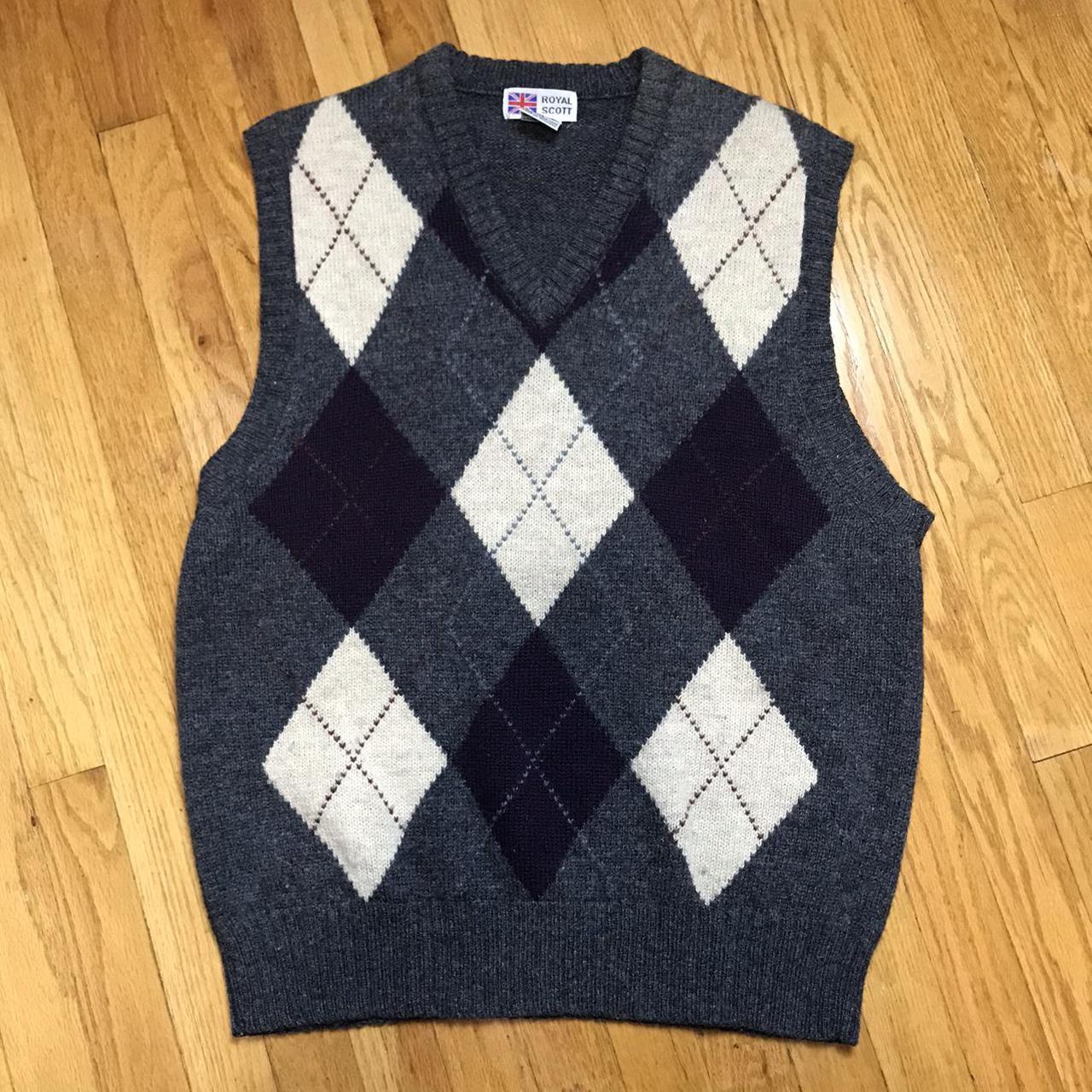 Argyle Print Sweater Vest