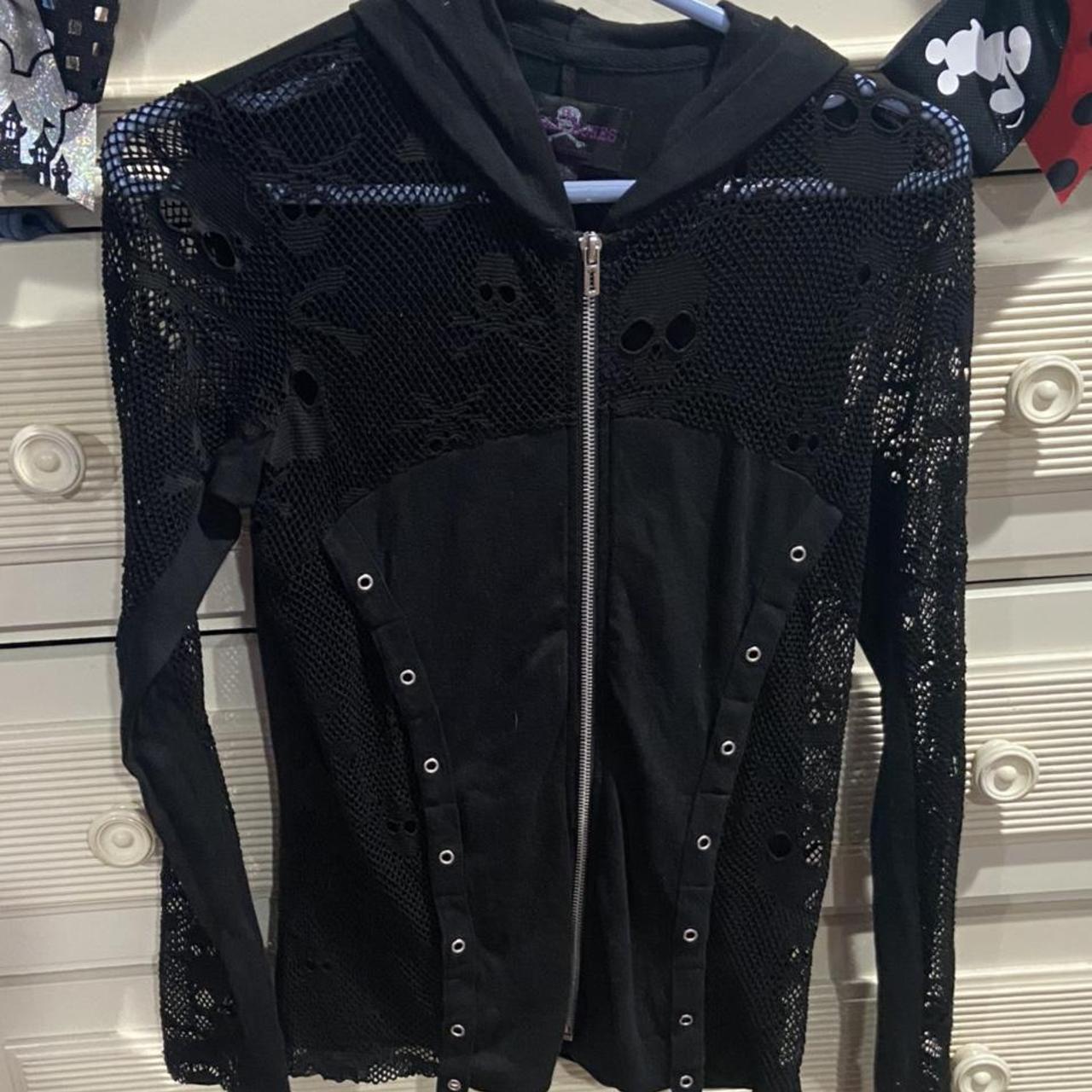 Skull Royal Bones Tripp Nyc Size Medium Zip Up Long | Depop