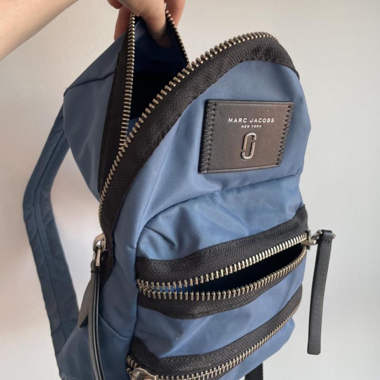 Mini Marc Jacobs backpack! So so cute. Light blue. - Depop
