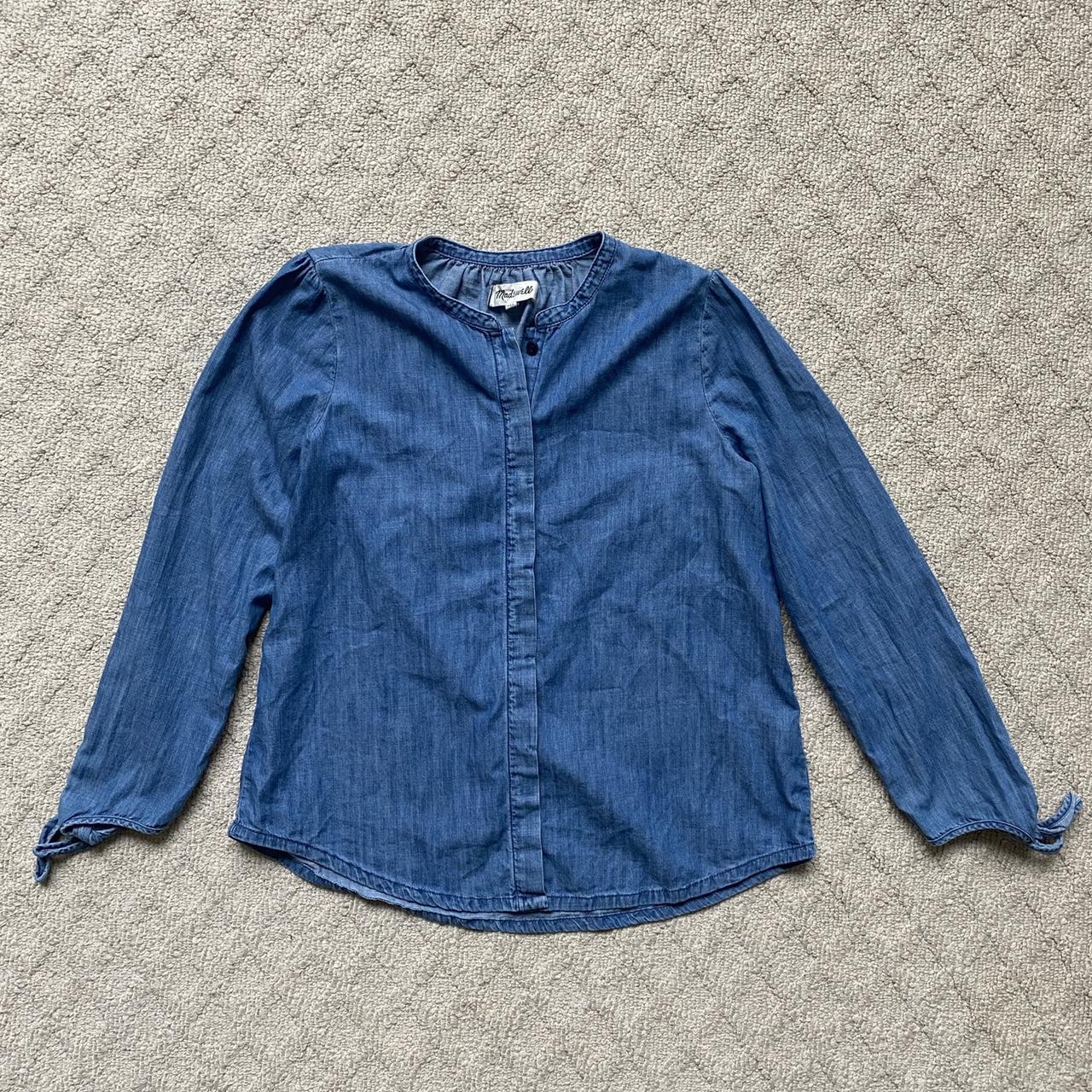 Style & Co. | Tops | Denim Tie Up Button Up Shirt | Poshmark