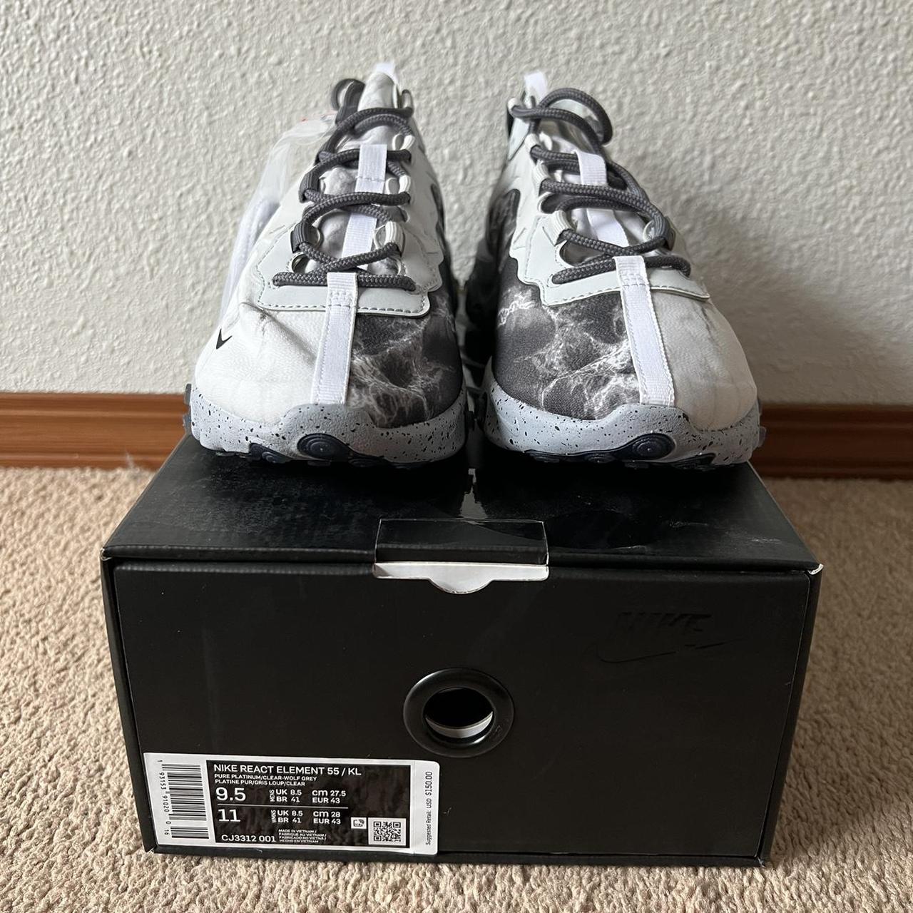 Buy Kendrick Lamar x React Element 55 'Pure Platinum' - CJ3312 001 - Silver