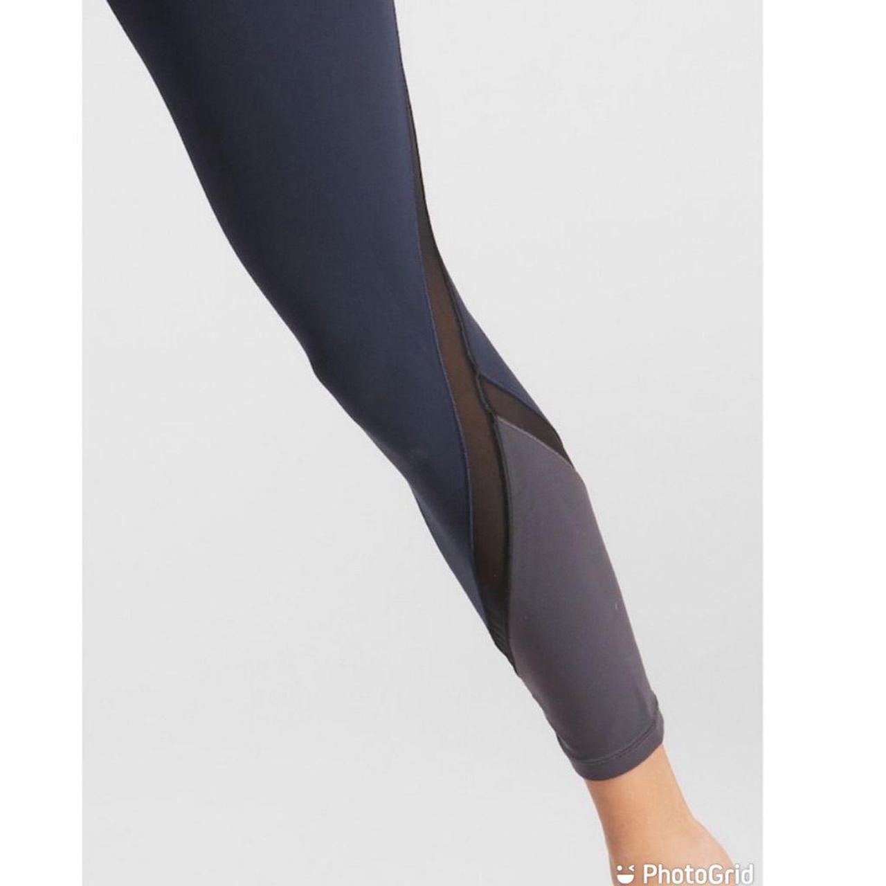 Athleta Navy Elevation Powervita 7/8 Leggings in - Depop