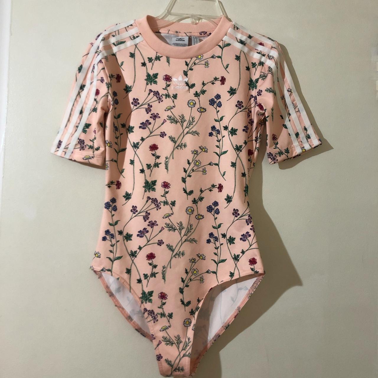 Adidas best sale floral bodysuit