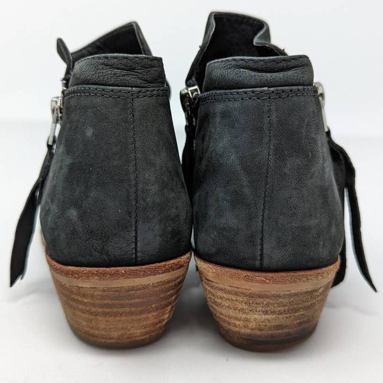 Sam Edelman Packer Leather Ankle Booties Black... - Depop