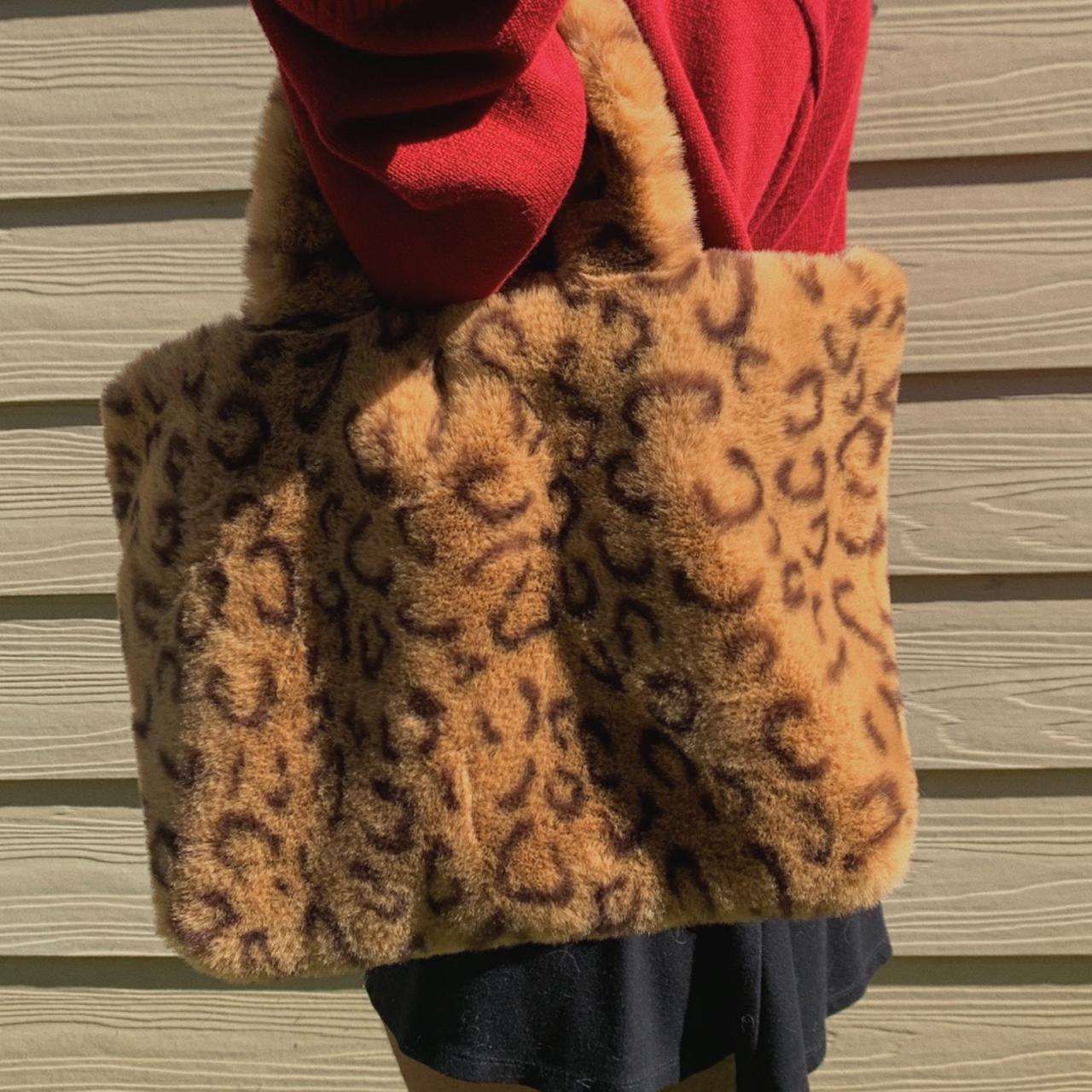 fluffy tote bag depop