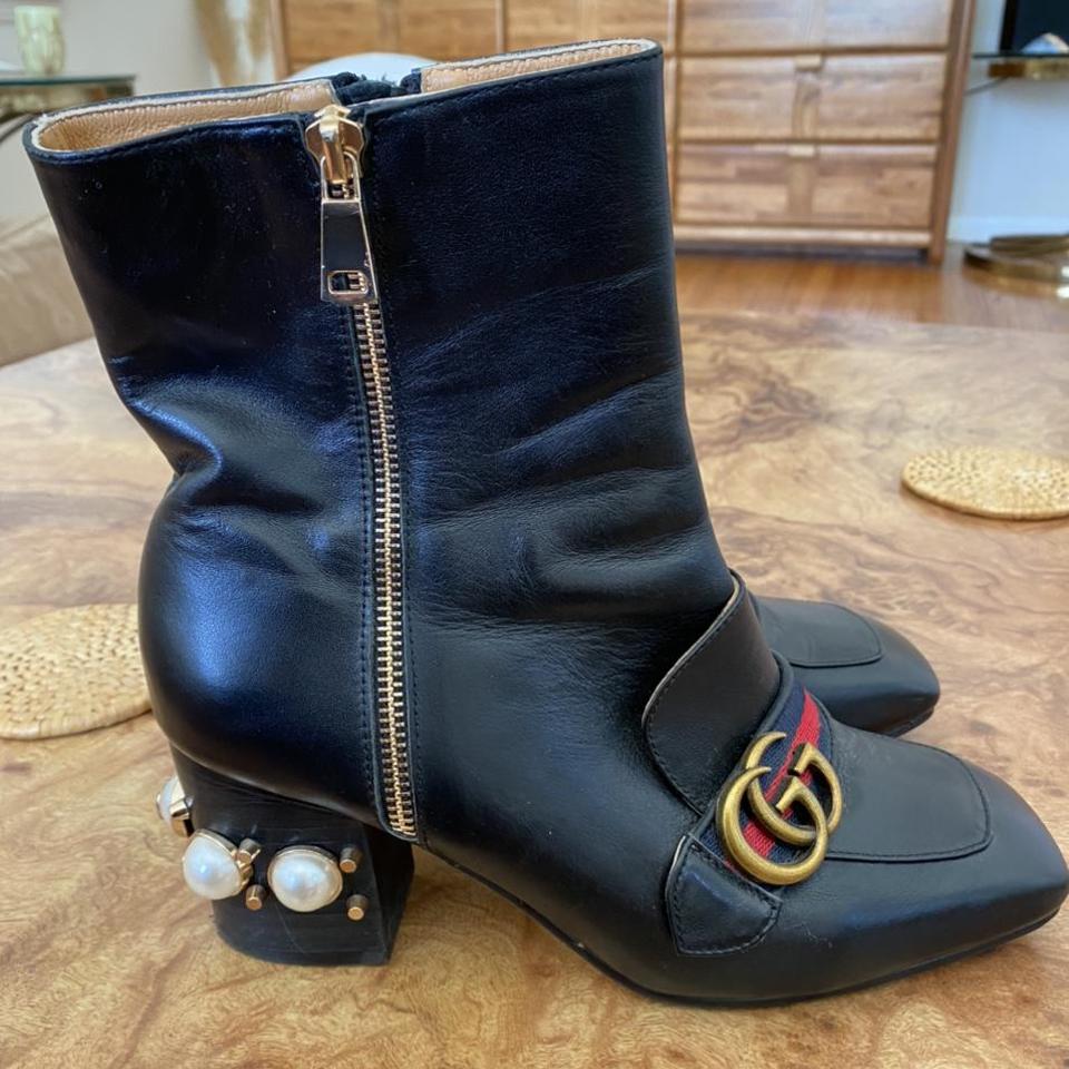 Gucci pearl boots sale