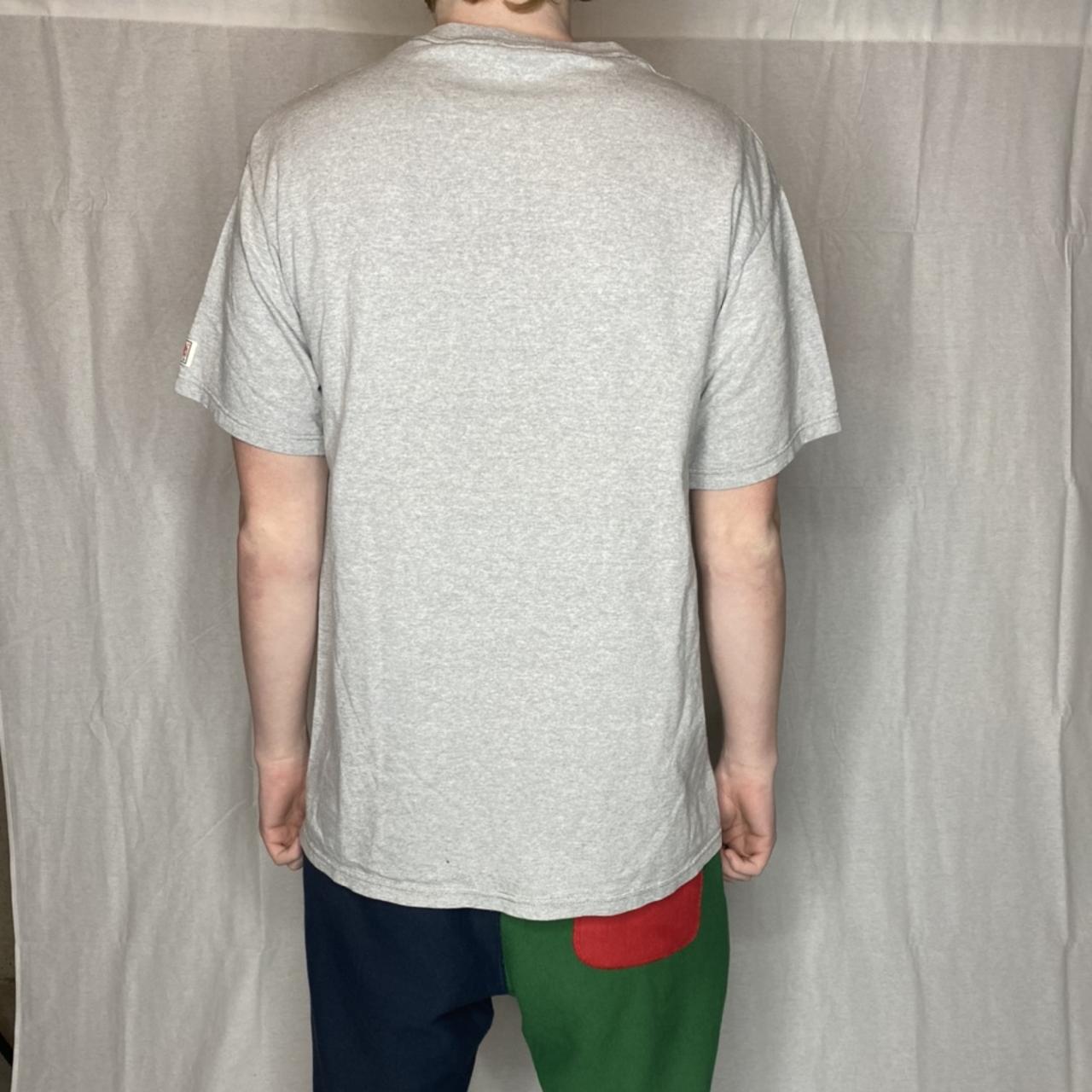 American Vintage Men's Grey and Red T-shirt (3)