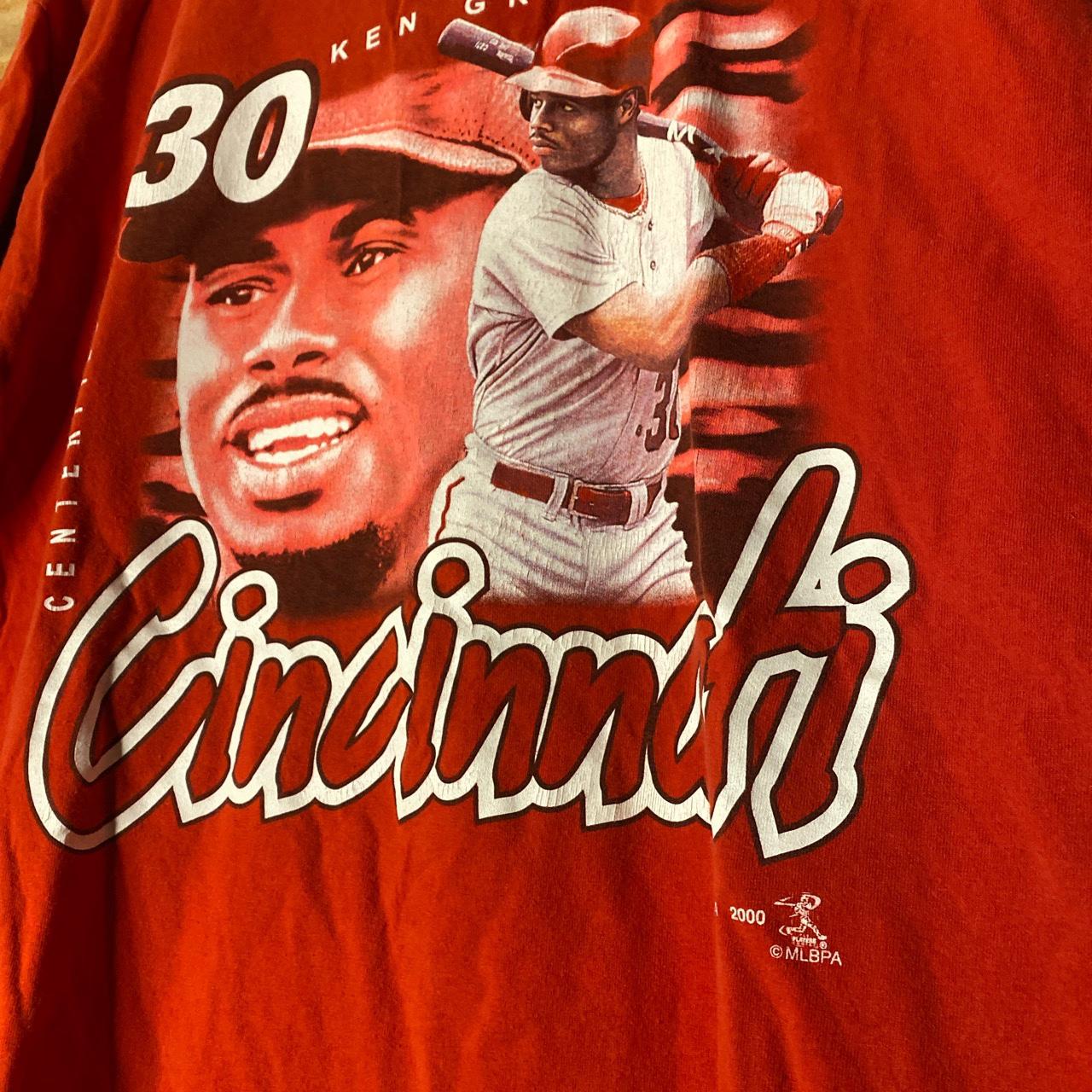 Vintage 2000 Cincinnati Reds Ken Griffey Jr. Tee - Depop