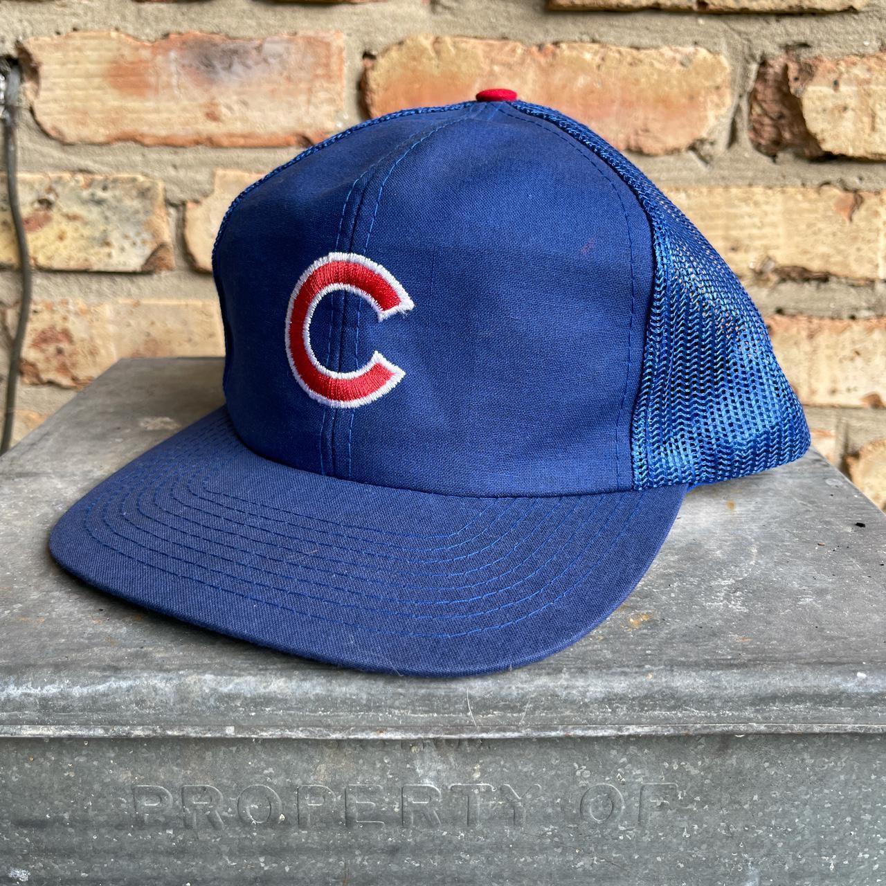Vintage Chicago Cubs Trucker Hat Chicago Cubs - Depop