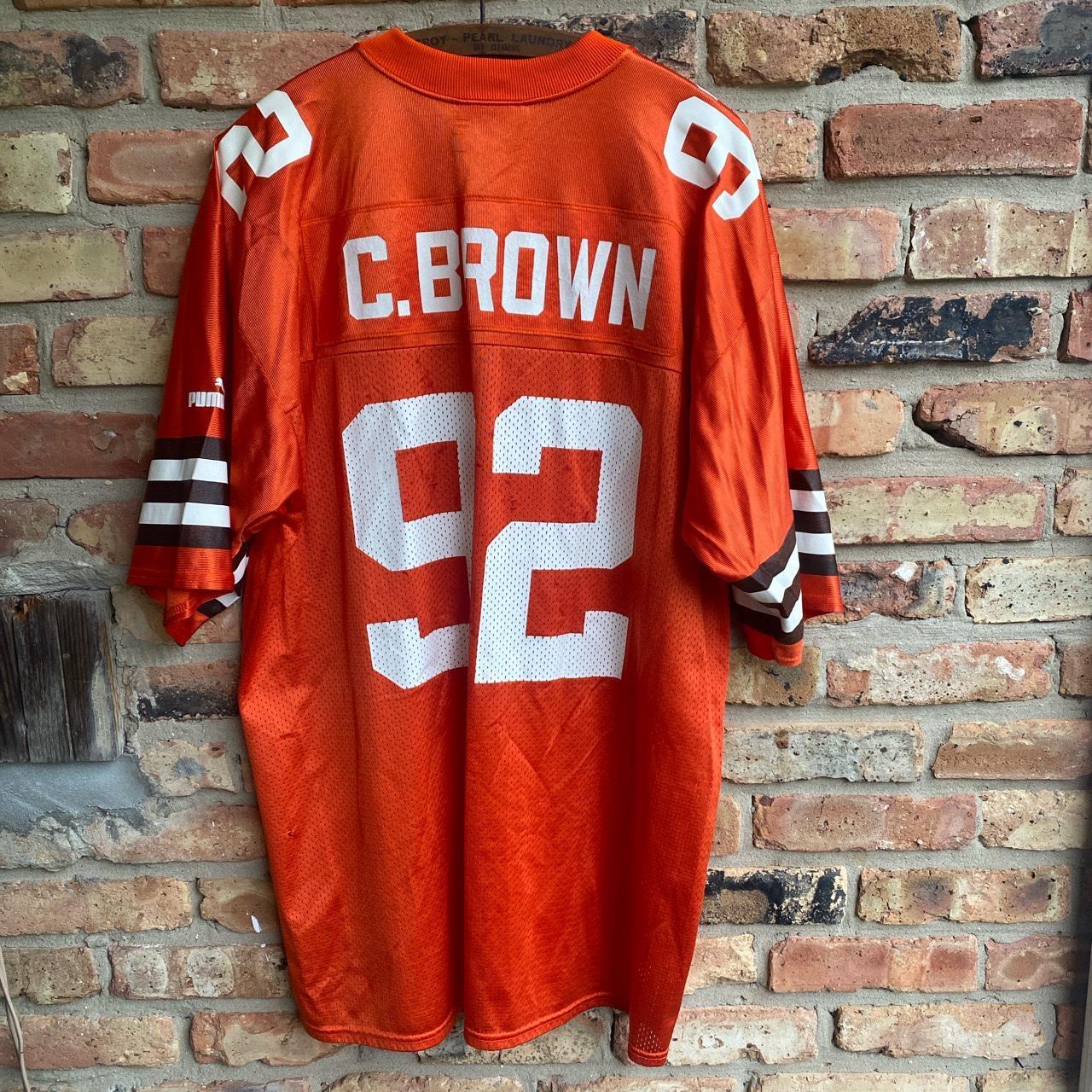 Vintage Puma Courtney Brown Cleveland Browns Jersey L NFL